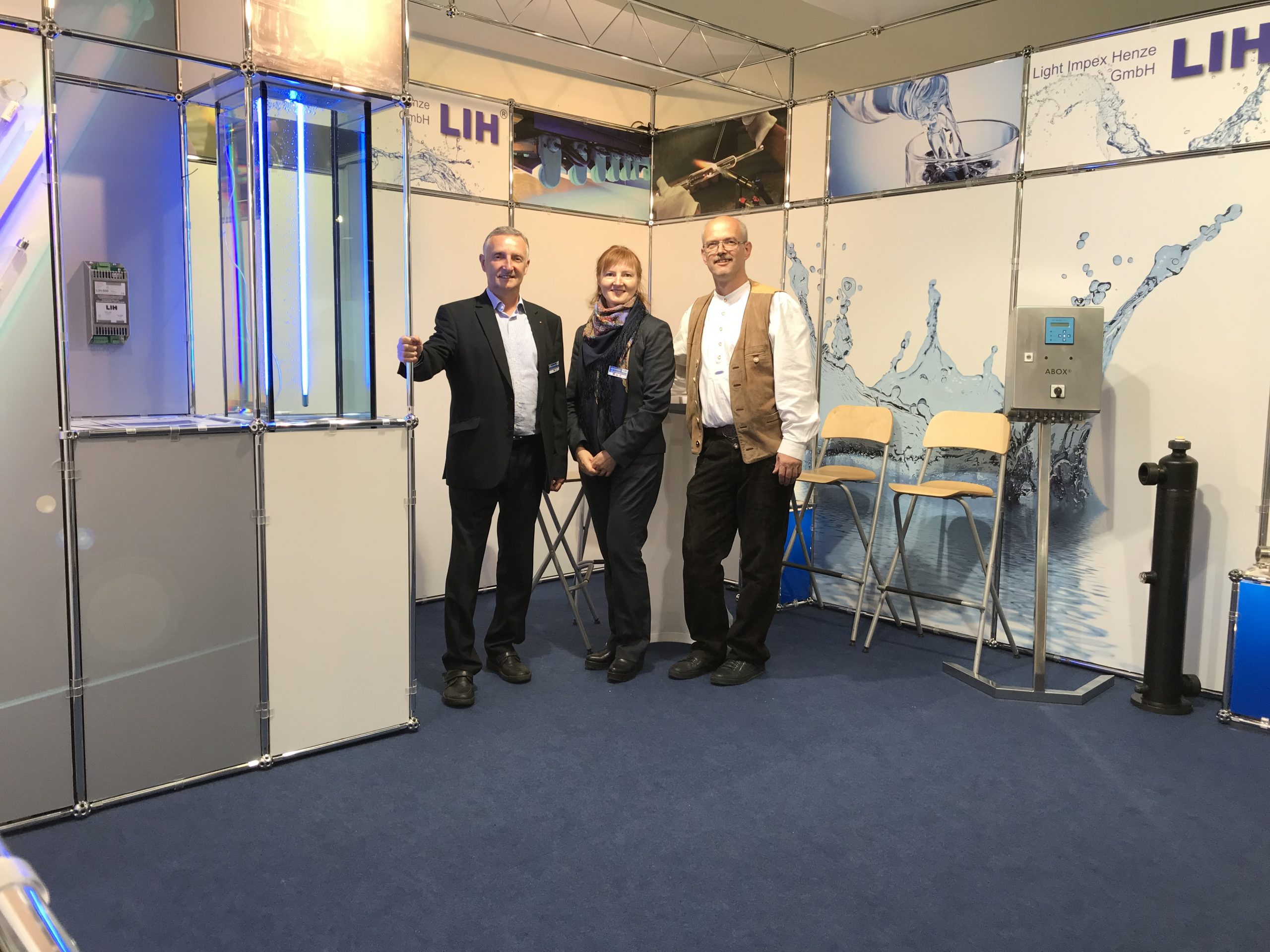 LGH Team am Messestand auf der IFAT München